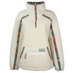 Hooey-Women-s-Sherpa-Pullover---Cream---Multi-Colour-Aztec