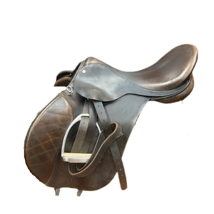 Used Jeffries Close Contact Saddle 18"/N - Brown