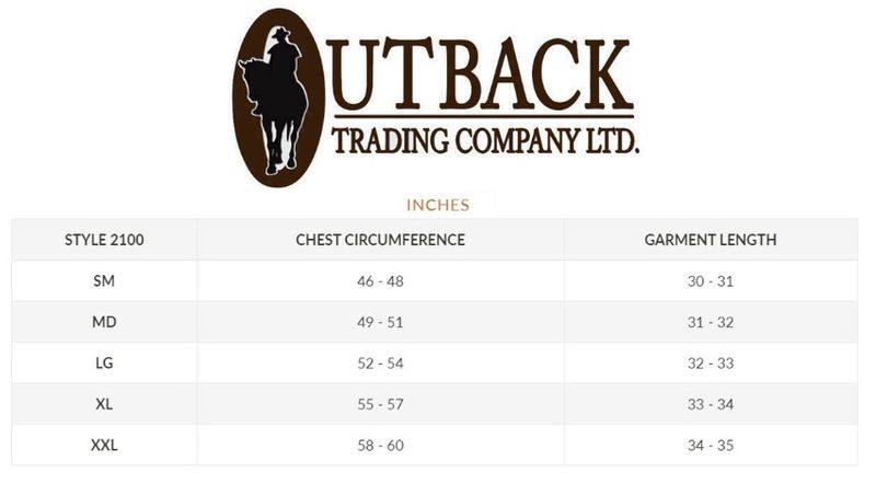 outback-swagman-jacket-size-chart