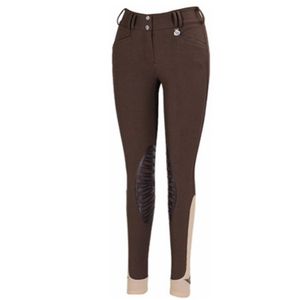 Tuffrider Women's Element Knee Patch Breeches - Chocolate