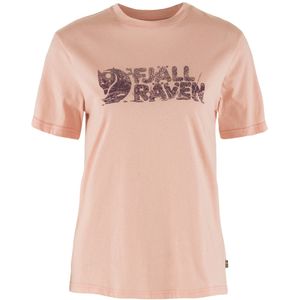 Fjallraven Women's Lush Logo T-Shirt - Chalk Rose