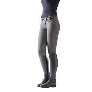 Equine Couture Women's Natasha  Classic Breech - Charcoal/White