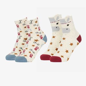 LeMieux Kids' Mini Character Socks 2 pack - Show Pony