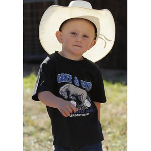 Cinch Boys' Grit & Gut Tee - Black