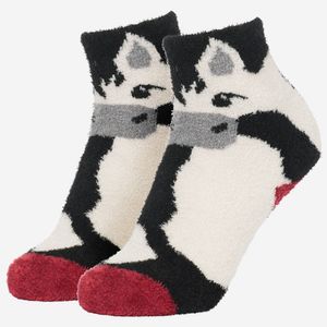 LeMieux Kids' Mini Fluffy Character Socks - Razzle