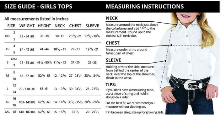 wrangler-girls-tops-size-chart