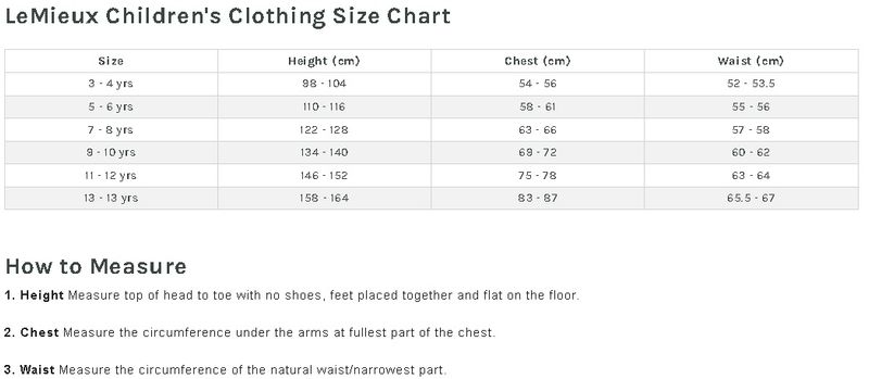 lemieux-childrens-clothing-size-chart