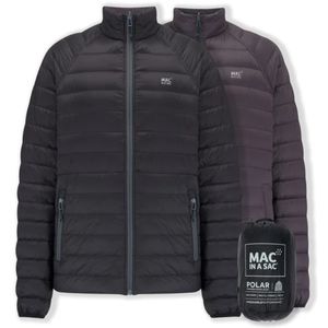 Mac In Sac Men's Polar Packable  Down Jacket - Black/Charcoal