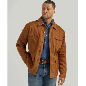 Wrangler Men's Western Lined Canvas Barn Coat - Hay Bale