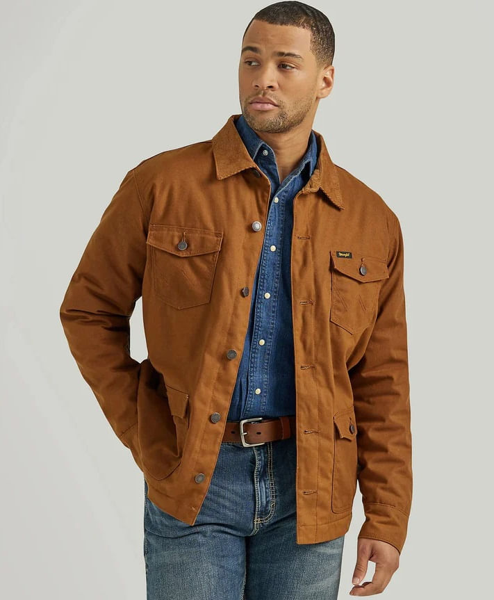 Leather barn coat men's hotsell