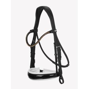 LeMieux Kudos Double Bridle - Black / White