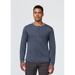 DU/ER Men's Purepima Henley Long Sleeve - Indigo