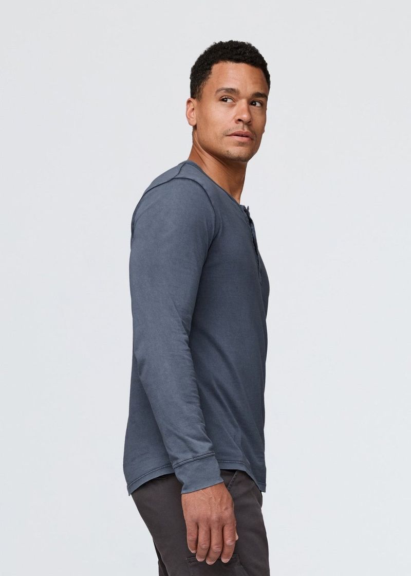 DU-ER-Men-s-Purepima-Henley-Long-Sleeve---Indigo