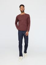 DU-ER-Men-s-Purepima-Henley-Long-Sleeve---Red-Rock