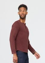 DU-ER-Men-s-Purepima-Henley-Long-Sleeve---Red-Rock