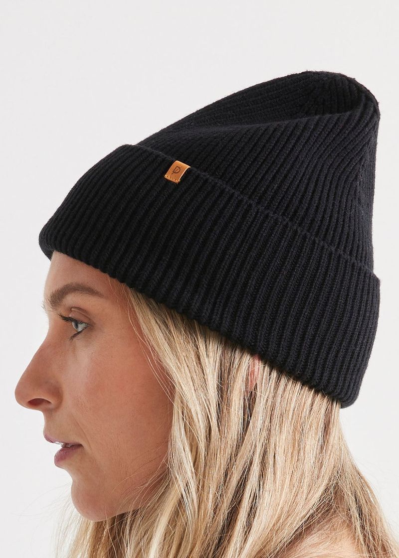 DU-ER-Unisex-Merino-Wool-Toque---Black