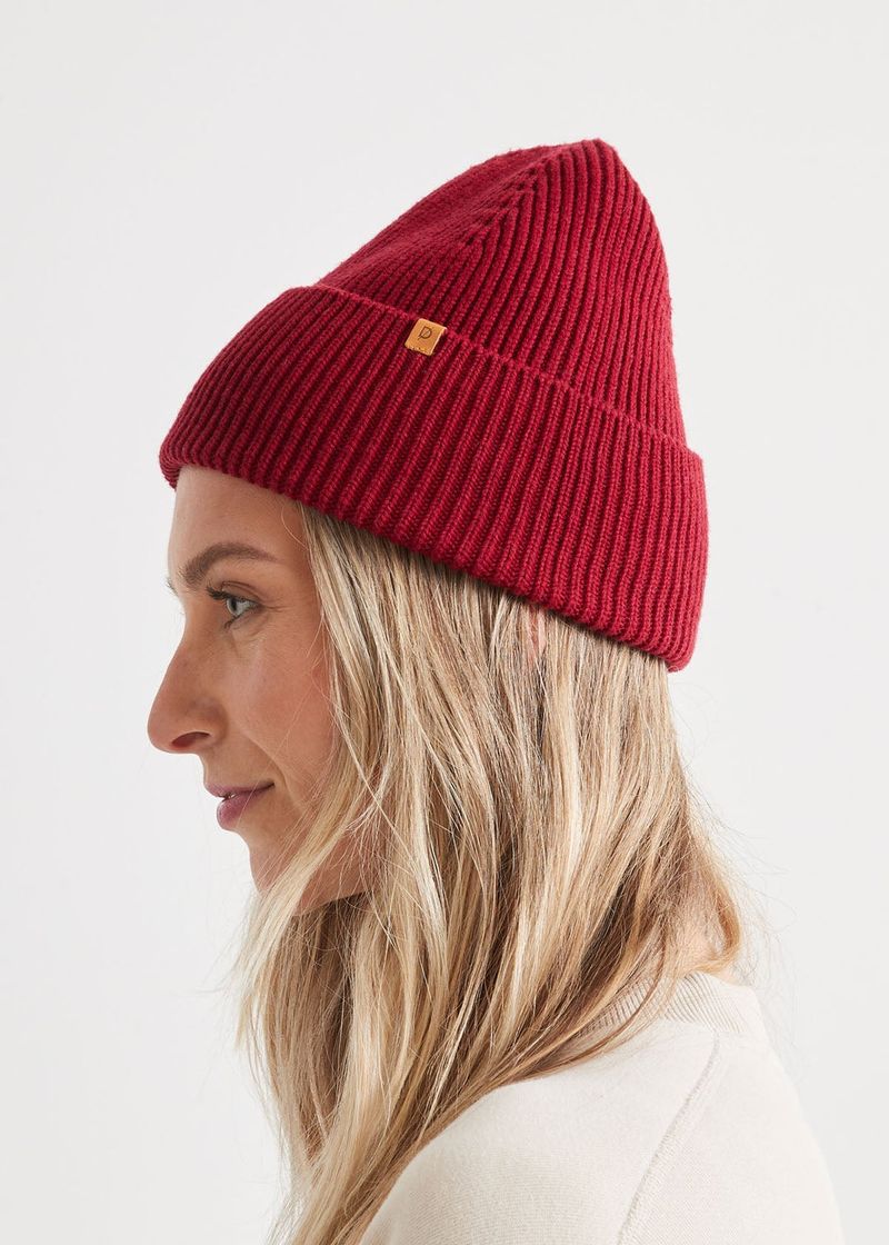 DU-ER-Unisex-Merino-Wool-Toque---Merlot