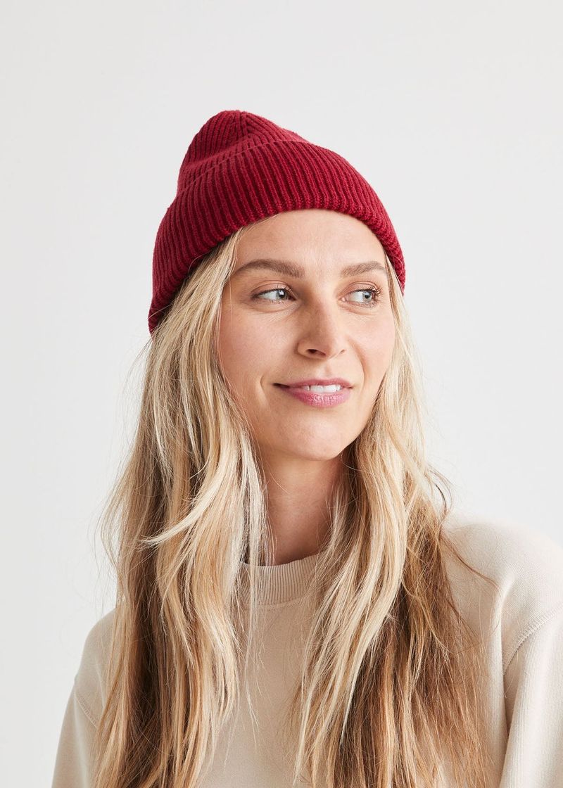 DU-ER-Unisex-Merino-Wool-Toque---Merlot