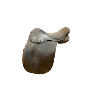 Used Jefferies Dressage Saddle 17.5"/MW - Brown