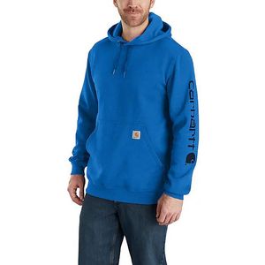 Carhartt Men's Midweight Logo Hoodie - Beascon Blue Heather