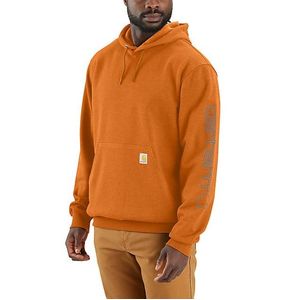 Carhartt Men's Midweight Logo Hoodie - Rust Heather