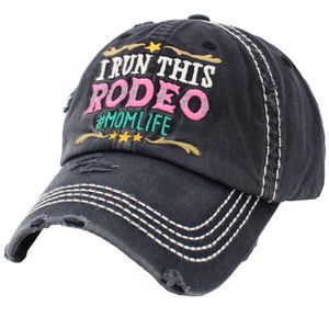 KBethos Unisex I RUN THIS RODEO Ballcap - Black