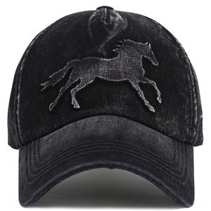 KBethos Unisex Horse Vintage Ballcap - Black