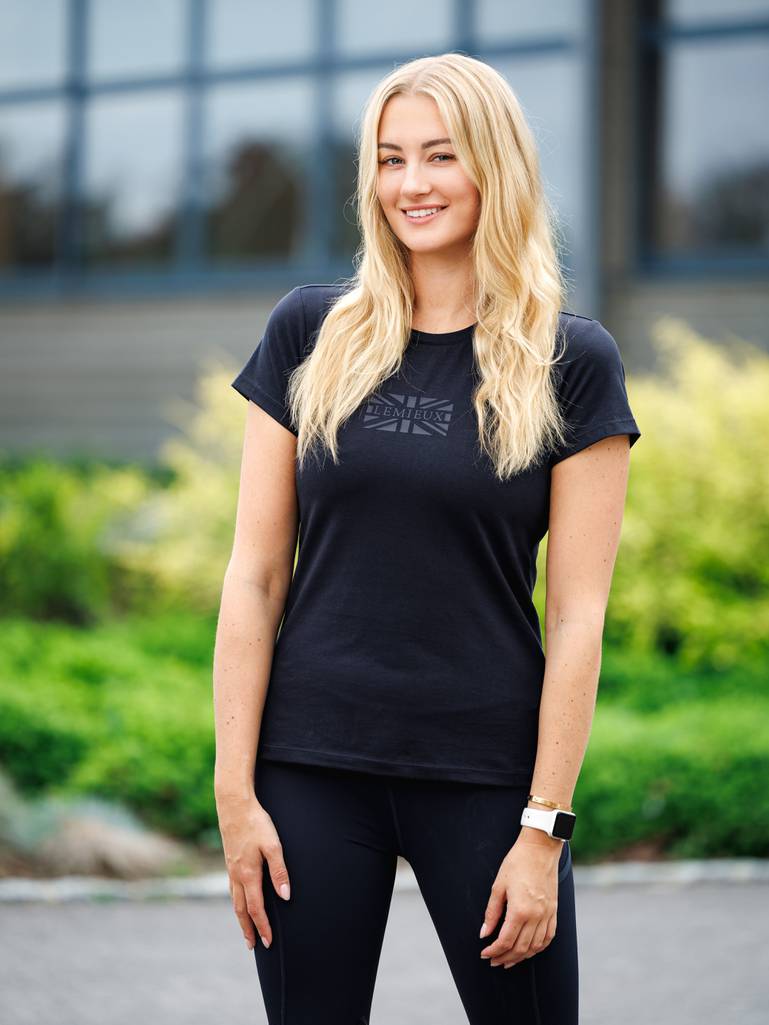 LeMieux-Women-s-Union-Jack-T-Shirt---Navy