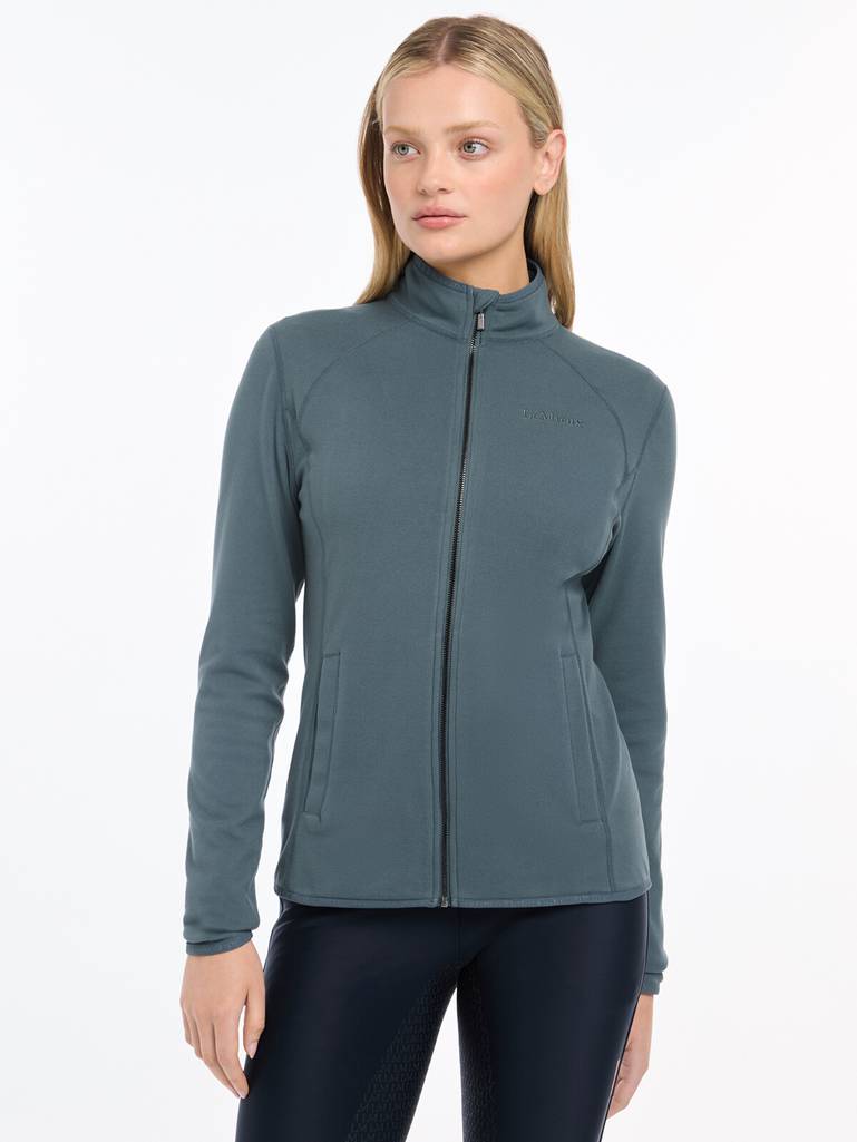 LeMieux-Women-s-Faye-Fleece-Zip-Through---Petrol