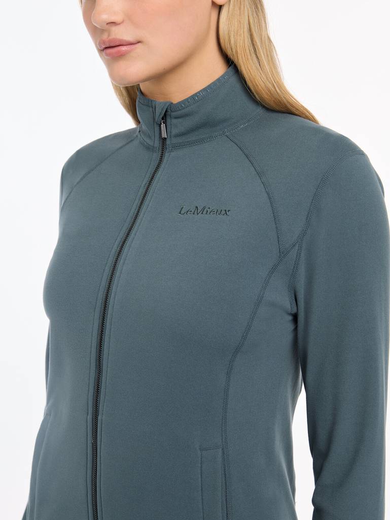 LeMieux-Women-s-Faye-Fleece-Zip-Through---Petrol