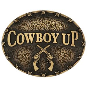 Attitude Buckle - Cowboy Up