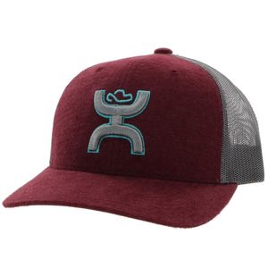 Hooey Unisex Sterling Trucker Cap - Maroon/Grey