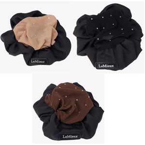 LeMieux Scrunchie with Crystal Hair Net - Black