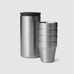 Yeti Shot Glasses & Carrying Case - Stainless Steel