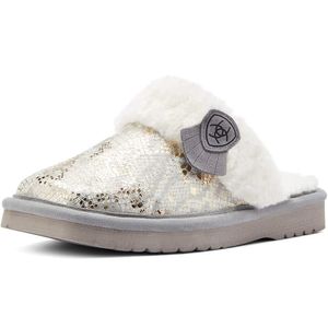Ariat Women's Jackie Square Toe Slipper - Metallic Snake