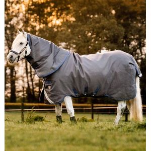 Rhino® Hexstop Plus Turnout (100g Light) with Hood - Grey/Indigo & Navy