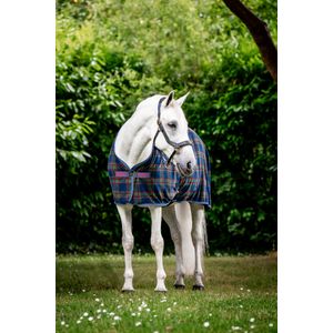 Rhino Fleece Cooler - Navy Check/Green  & Red