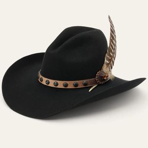 Stetson Broken Bow 4X Wool Western Hat - Black