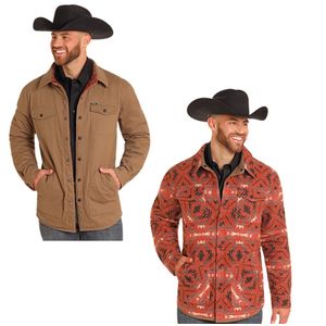 Rock & Roll Denim Men's Reversible Aztec Herringbone Jacket