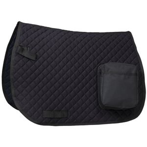 Australian Outrider Pocket Saddle Pad - Black