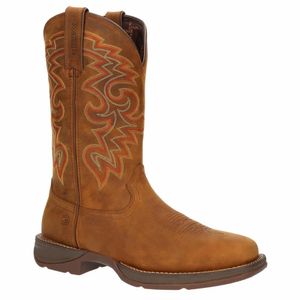 Durango Men's Rebel Waterproof 12" Western Boots - Russett