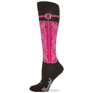 Wrangler Women's Cowgirl Boot Knee High Socks - Brown