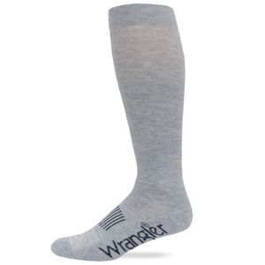 Wrangler Men's Seamless Toe Western Boot Socks - Grey