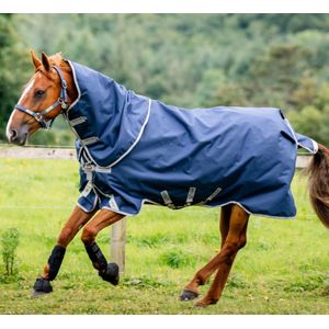 Amigo® Bravo 12 Plus Bundle Turnout (50g Outer with 100g Liner and 200g Liner) with Hood - Navy/Titanium Grey/Silver