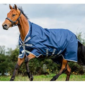 Amigo® Bravo 12 Wug Turnout (400g Heavy) - Navy/Titanium Grey/Silver