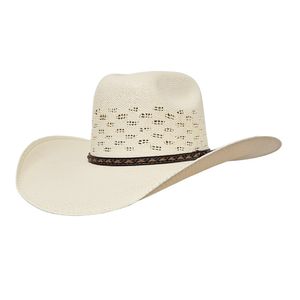 Gone Country Butte Bangora Straw Western Hat - Ivory
