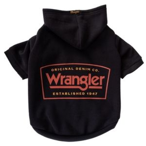 Wrangler Logo Dog Hoodie - Black