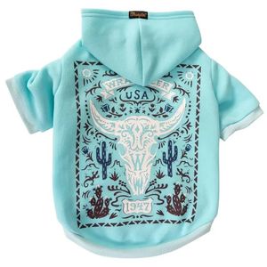 Wrangler Dog Desert Poster Hoodie - Blue