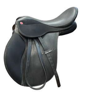 Used Euro-Riders All Purpose Saddle 17.5/MW - Black