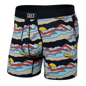 Saxx Ultra Super Soft Comfort Blend Boxer Brief 5" -  Cabin Fever- Multi